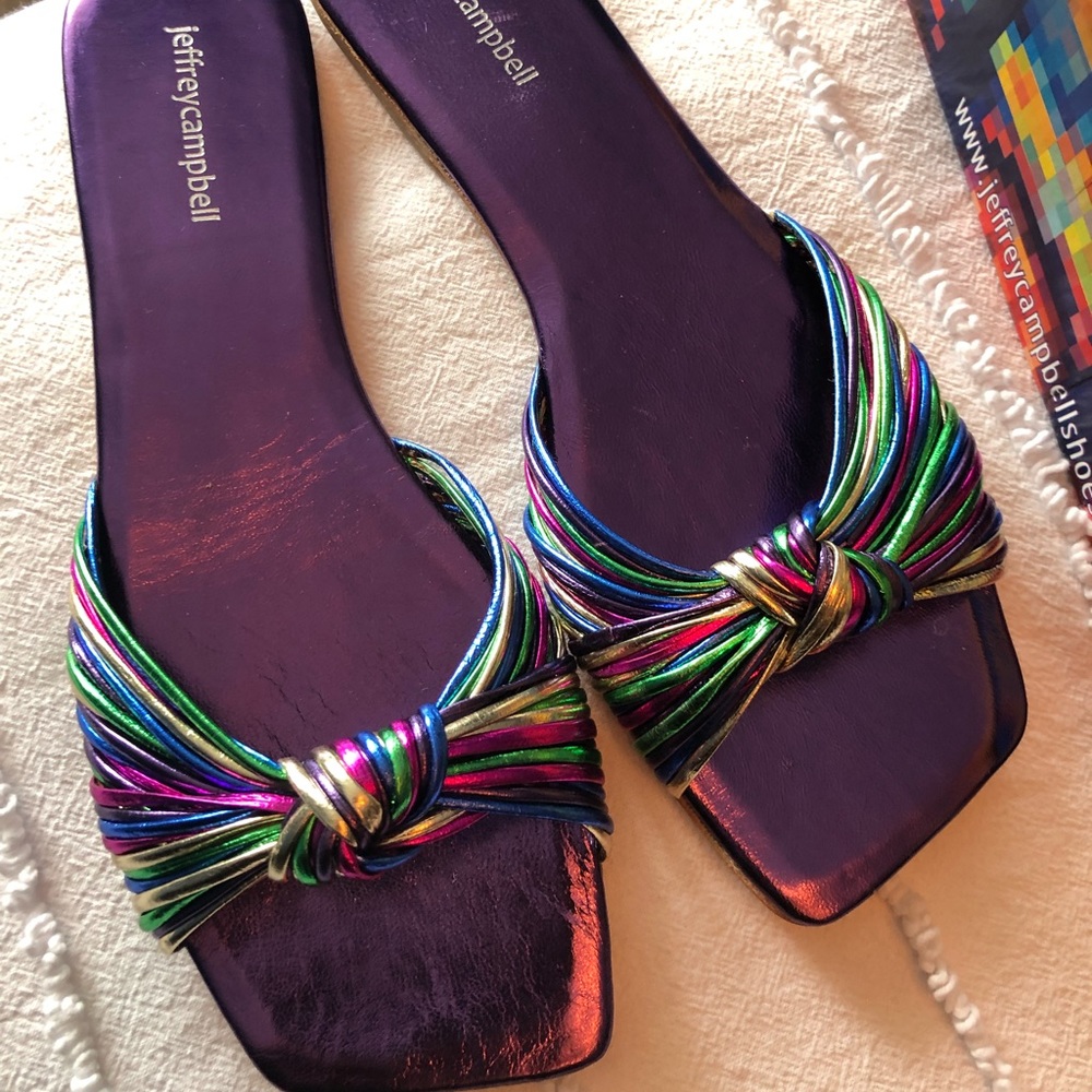 Jeffrey Campbell metallic sandals